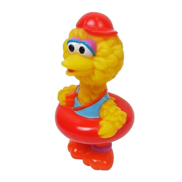 Vintage Jim Henson Productions Big Bird Toy 4.5” Plastic Figure #44 Excellent - Picture 2 of 6